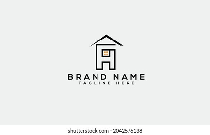 FH f h modern creative alphabet letter logo icon template 