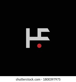 FH or HF abstract outstanding professional business awesome artistic branding company different colors illustration logo