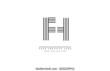FH HF abstrakte Vektorlogo-Monogramm-Vorlage
