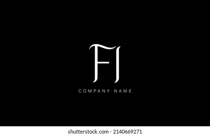 FH, HF-Alphabet-Buchstaben Logo-Monogramm