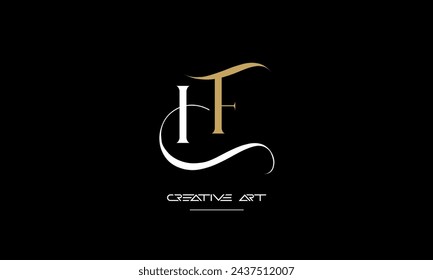 FH, HF, F, H abstract letters logo monogram