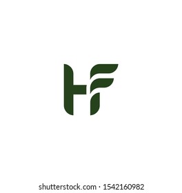 FH or HF font designs for logo and icons