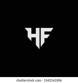 FH or HF font designs for logo and icons