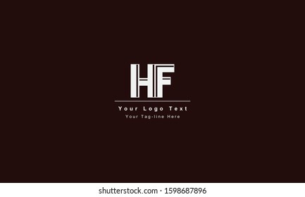 FH or HF letter logo. Unique attractive creative modern initial FH HF F H initial based letter icon logo
