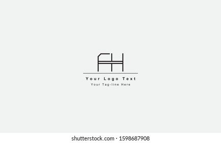 FH or HF letter logo. Unique attractive creative modern initial FH HF F H initial based letter icon logo