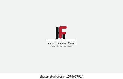 FH or HF letter logo. Unique attractive creative modern initial FH HF F H initial based letter icon logo