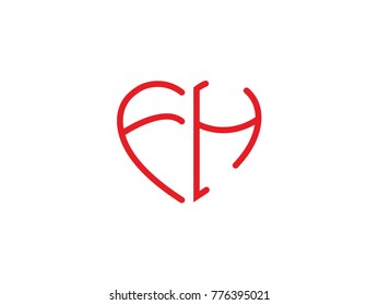 FH Initial love icon