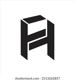 Fh letter initial creative art and vector icon branding design