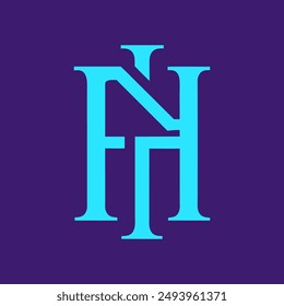 Logo de la letra FH Diseño creativo.
Vector de concepto único con logotipo de monograma FH.
Logo de la letra de las iniciales abstractas planas modernas creativas de FH.
