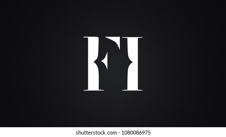 FH Letter Logo Design Template Vector