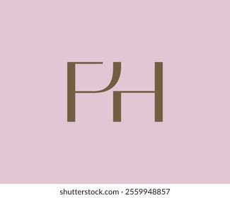 FH letter logo icon design. Classic style luxury initials monogram.