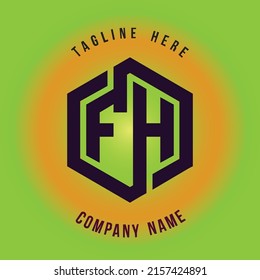 FH lettering logo is simple, easy to understand and authoritative