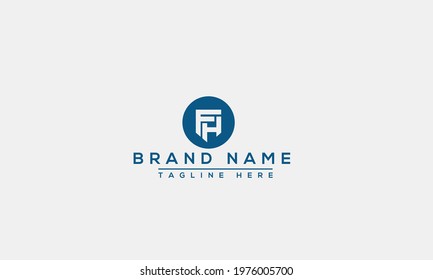 FH Logo Design Template Vector Graphic Branding Element.