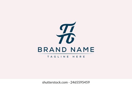 FH logo Diseño Plantilla Vector Gráfico Branding Element.