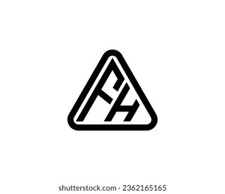 FH logo design vector template