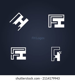 FH Logo Ideas For Business And Companies. F And H Combined To Make The Logo Come Together. Can Be Used As Symbol Or Icon For Any Brand Identity. Entwined Letters Look Professional And Useful.