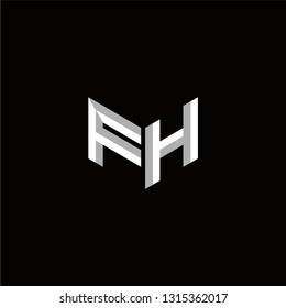 FH Logo Letter initial Designs Templete