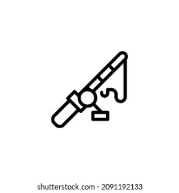 fhising line icon illustration vector graphic
