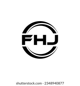 FHJ Logo Design, Inspiration for a Unique Identity. Modern Elegance and Creative Design. Watermark Your Success with the Striking this Logo.