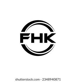 FHK Logo Design, Inspiration for a Unique Identity. Modern Elegance and Creative Design. Watermark Your Success with the Striking this Logo.