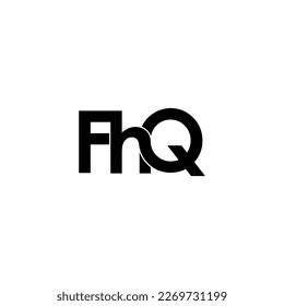 fhq typografisches Buchstaben Monogramm Logo-Design
