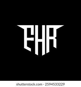 FHR letter logo design with white background in illustrator, vector logo modern alphabet font overlap style, calligraphy designs for logo, Poster, Invitation, etc.