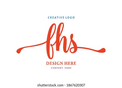 FHS lettering logo is simple, easy to understand and authoritative