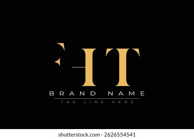 FHT abstract letter logo design. This logo is designed by three abstract letters.