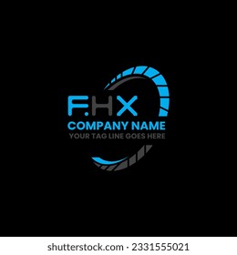 FHX letter logo creative design with vector graphic, FHX simple and modern logo. FHX luxurious alphabet design  
