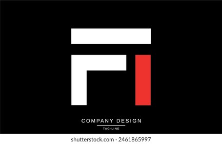 FI, IF Abstract Letters Logo Monogram Design Font Icon