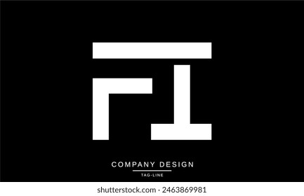 FI, IF Letras Abstractas Logo Monograma Diseño Fuente Icono