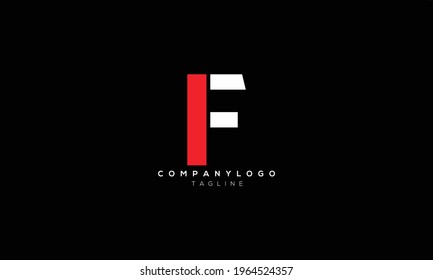 IF FI I AND F Abstract initial monogram letter alphabet logo design