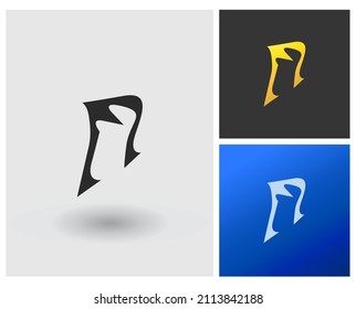 idea de monograma de la letra del logotipo FI o FM