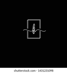 FI handwriting initial logo template vector.
