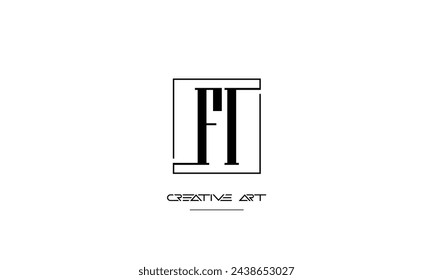 FI, IF, F, I abstract letters logo monogram