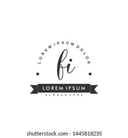 FI Initial beauty monogram logo vector