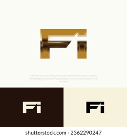 FI Erstmalige, moderne Logo-Exklusivvorlage für Markenidentität
