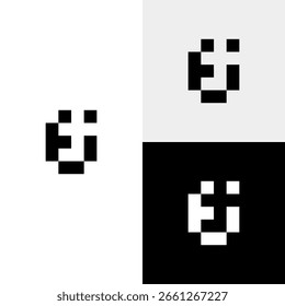 Ilustración de icono de Vector de monograma inicial