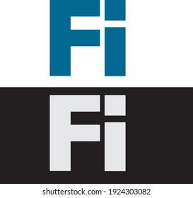 FI letter logo for you company