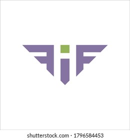 FI logo design vector sign