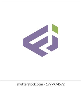 FI logo design vector sign 