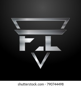 FI Logo, Monogram, Metal