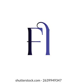 FI modern, minimalist wordmark logo design focusing on clean typography and timeless style, featuring sleek initials that convey professionalism, sophistication, and lasting brand identity.