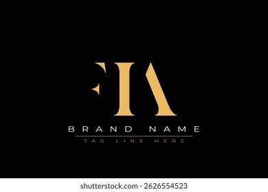 FIA abstract letter logo design. This logo is designed by three abstract letters.