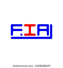 FIA letter logo creative design with vector graphic, FIA simple and modern logo.