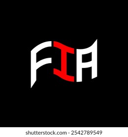 FIA logo design, FIA simple and modern logo. FIA luxurious alphabet design  