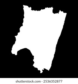 Fianarantsoa province map, administrative division of Madagascar. Vector illustration.