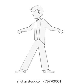 Fiance with suit cartoon