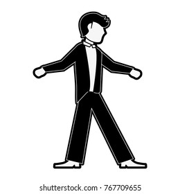 Fiance with suit cartoon