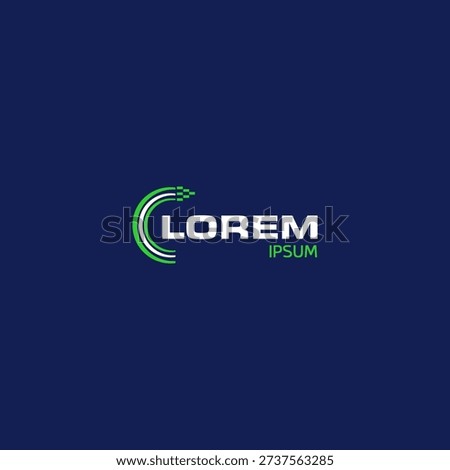fiber cables network logo design